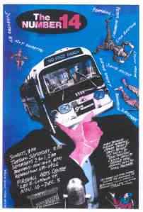 The Number 14, Touchstone Theatre, poster (1992) by David Lester